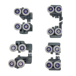 Mereo Pojezdy (horní a spodní), kompletní sada 8 ks pro dveře LIMA CK806xxK (CKND171K1)