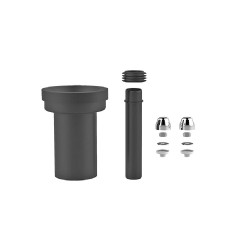 MEREO - Připojovací souprava DN80/D90, 300 mm, pro závěsné klozety, svařitelná (PR7132C (58932000099))