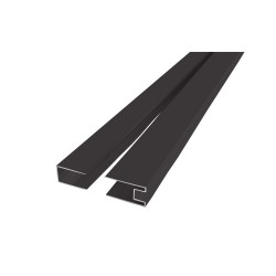 Mereo Sada fixačního a bočního profilu pro CK1060xHB, výška 2 m, černý ALU (CKND250WB)