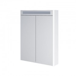 MEREO - Siena, koupelnová galerka 64 cm, zrcadlová skříňka, bílá lesk (CN416GB)