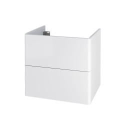 Mereo Siena, koupelnová skříňka 60 cm, bílá lesk (CN410S)