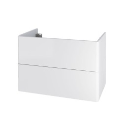 Mereo Siena, koupelnová skříňka 80 cm, bílá lesk (CN411S)