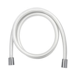 Mereo Sprchová hadice bílá, lesklá 150 cm, systém zabraňující překroucení (CB111W)