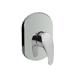 Mereo Sprchová podomítková baterie bez přepínače, Sonáta, Mbox, oválný kryt, chrom (CB60105B)