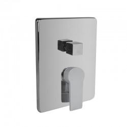Mereo Sprchová podomítková baterie s přepínačem, Dita, Mbox, hranatý kryt, chrom (CBE60106DC)