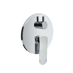 Mereo Sprchová podomítková baterie s přepínačem, Mada, Mbox, kulatý kryt, chrom (CBQ60106MA)