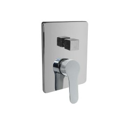 Mereo Sprchová podomítková baterie s přepínačem, Zuna, Mbox, hranatý kryt, chrom (CB60106ZC)