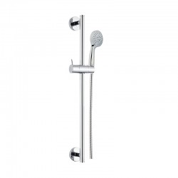 MEREO - Sprchová souprava, pětipolohová sprcha, dvouzámková nerez hadice, stavitelný držák, plast/chrom (CB900R)