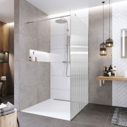 Mereo Sprchová stěna WALK IN, Novea, 70x200 cm, chrom ALU, sklo Line (CK10600HL)