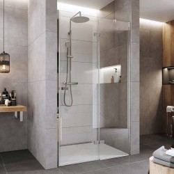 Mereo Sprchové dveře, Novea, pantové, 100x200 cm, chrom ALU, sklo Čiré, pravé provedení (CK10311ZP)
