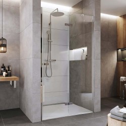 Mereo Sprchové dveře, Novea, pantové, 120x200 cm, chrom ALU, sklo Čiré, pravé provedení (CK10411ZP)