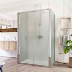 Mereo Sprchový kout, Lima, obdélník do prostoru U,  zalamovací, 120x90x120 cm, chrom ALU, sklo Point (CK87222K)