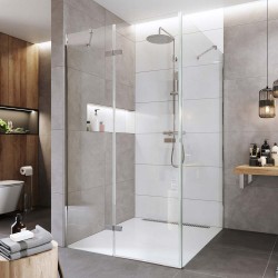 Mereo Sprchový kout, Novea, obdélník, pantový, 100x120 cm, chrom ALU, sklo Čiré, dveře levé a pevný díl (CK10317ZL)