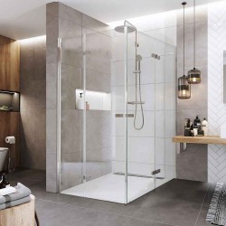 Mereo Sprchový kout, Novea, obdélník, zalamovací, 100x120 cm, chrom ALU, sklo Čiré (CK13843ZVR)
