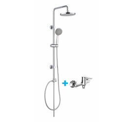 Mereo Sprchový set: Nástěnná sprchová baterie 100 mm, se sprch. soupravou, talířovou a ruční sprchou (CB610AZL)