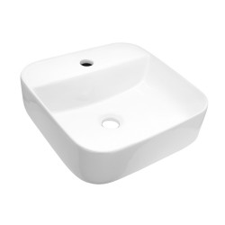 Mereo Umyvadlo na desku bez přepadu, 390x390x140 mm, keramické (UC393914S)