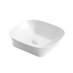 Mereo Umyvadlo na desku bez přepadu, Celie, 400x400x105 mm, čtvercové, keramické (UC404011S1)