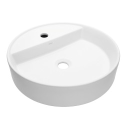 Mereo Umyvadlo na desku bez přepadu, Lota, 450x450x110 mm, kulaté, keramické (UC454511C)