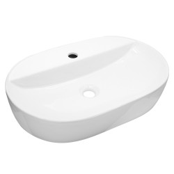 Mereo Umyvadlo na desku bez přepadu, Lota, 610x400x120 mm, keramické (UC614012O)