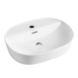 Mereo Umyvadlo na desku s přepadem, Lota, 500x380x150 mm, oválné, keramické (UC503815)