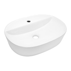 Mereo Umyvadlo na desku s přepadem, Lota, 500x380x150 mm, oválné, keramické (UC503815)
