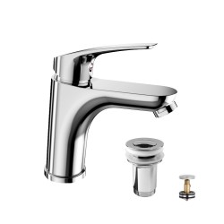 Mereo Umyvadlová stojánková baterie, Eve, s clic-clac CH05V, chrom (CBV10104C)