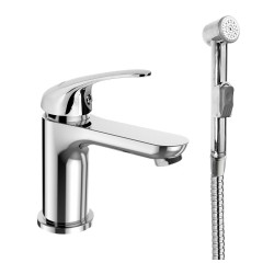 Mereo Umyvadlová stojánková baterie Lila s bidetovou sprchou (CBEE10105)