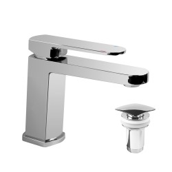 Mereo Umyvadlová stojánková baterie, Mada,  s clic-clac CH02, chrom (CBQ10101MC)