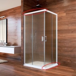 Mereo Vodící profil pro CK608A..K, 90cm, spodní pravý, horní levý, bílý (CKND164K1)