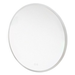 Mereo  Zrcadlo kulaté pr. 70 cm, LED osvětlení a odmlžování, okraj pískovaný (CN166)
