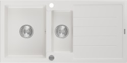 MEXEN - Andres granitový dřez 1.5 s odkapávačem 1000x500 mm, bílá (6515101510-20)
