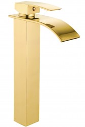 MEXEN - Aries umyvadlová baterie vysoká, zlatá (744810-50)