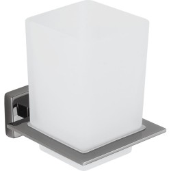 MEXEN - Arno držák se skleničkou, black chrome (7020738-73)