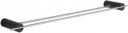 MEXEN - Aron dvojitý držák ručníků, černá/chrom (7088125-07)