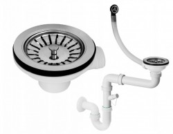 MEXEN - Automatický dřezový sifon na 1 misku, znerez (66901-00)