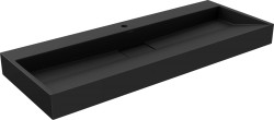 MEXEN - Ava umyvadlo na desku litý mramor 1/O 120 x 46, černá (23011271)