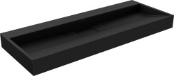 MEXEN - Ava umyvadlo na desku litý mramor B/O 120 x 46, černá (23011270)