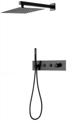 MEXEN - Azul podomítkový sprchový set, černý (7629-03-70)