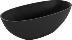 MEXEN - Bari volně stojící vana z litého mramoru 165 x 75, černá mat (57221657570)