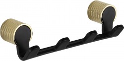 MEXEN - Base čtyř háček na ručník, černá/zlatá (70882354-57)