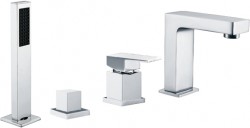 MEXEN - Baterie na vanu Cube, chrom (72932-00)