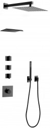 MEXEN - Boka sprchový podomítkový set, černá (7603-03-70)