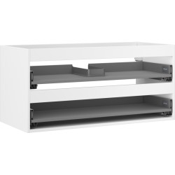 MEXEN - Box-A skříňka pro umyvadlo 100, 2 zásuvky, bílá mat (91AX0-1000-470-2-01)