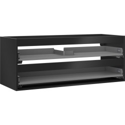 MEXEN - Box-A skříňka pro umyvadlo 120, 2 zásuvky, černá mat (91AX0-1200-470-2-71)