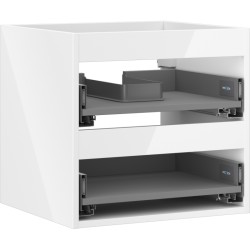 MEXEN - Box-A skříňka pro umyvadlo 50, 2 zásuvky, bílá lesk (91AX0-0500-470-2-00)