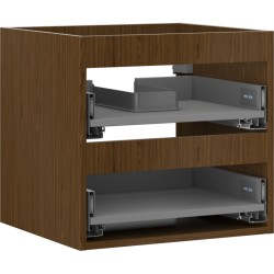 MEXEN - Box-A skříňka pro umyvadlo 50, 2 zásuvky, ořech (91AX0-0500-470-2-86)