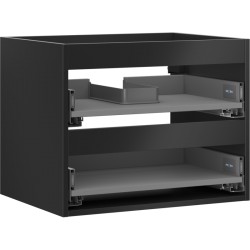 MEXEN - Box-A skříňka pro umyvadlo 60, 2 zásuvky, černá mat (91AX0-0600-470-2-71)