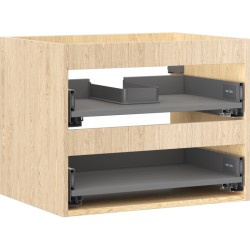 MEXEN - Box-A skříňka pro umyvadlo 60, 2 zásuvky, dub (91AX0-0600-470-2-81)