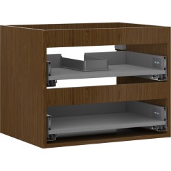 MEXEN - Box-A skříňka pro umyvadlo 60, 2 zásuvky, ořech (91AX0-0600-470-2-86)