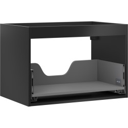 MEXEN - Box-A skříňka pro umyvadlo 70, 1 šuplík, černá mat (91AX0-0700-470-1-71)